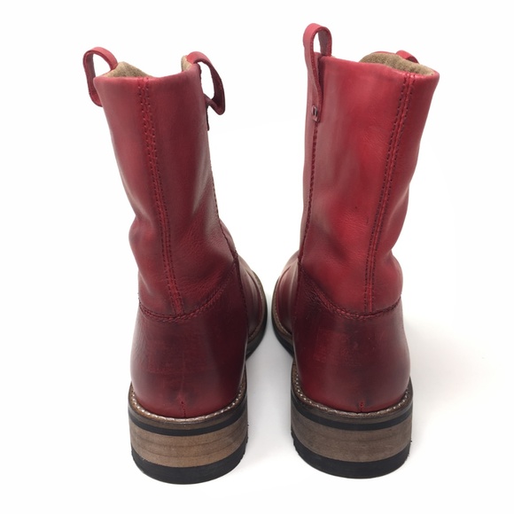 Kodiak Red Leather Winter Boots Women's Sz 7-7.5 - Picture 4 of 8